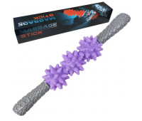 Массажер роликовый твердый (фиолетовый) MSG-101