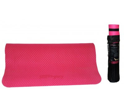 Коврик для упражнений YG08 розовый